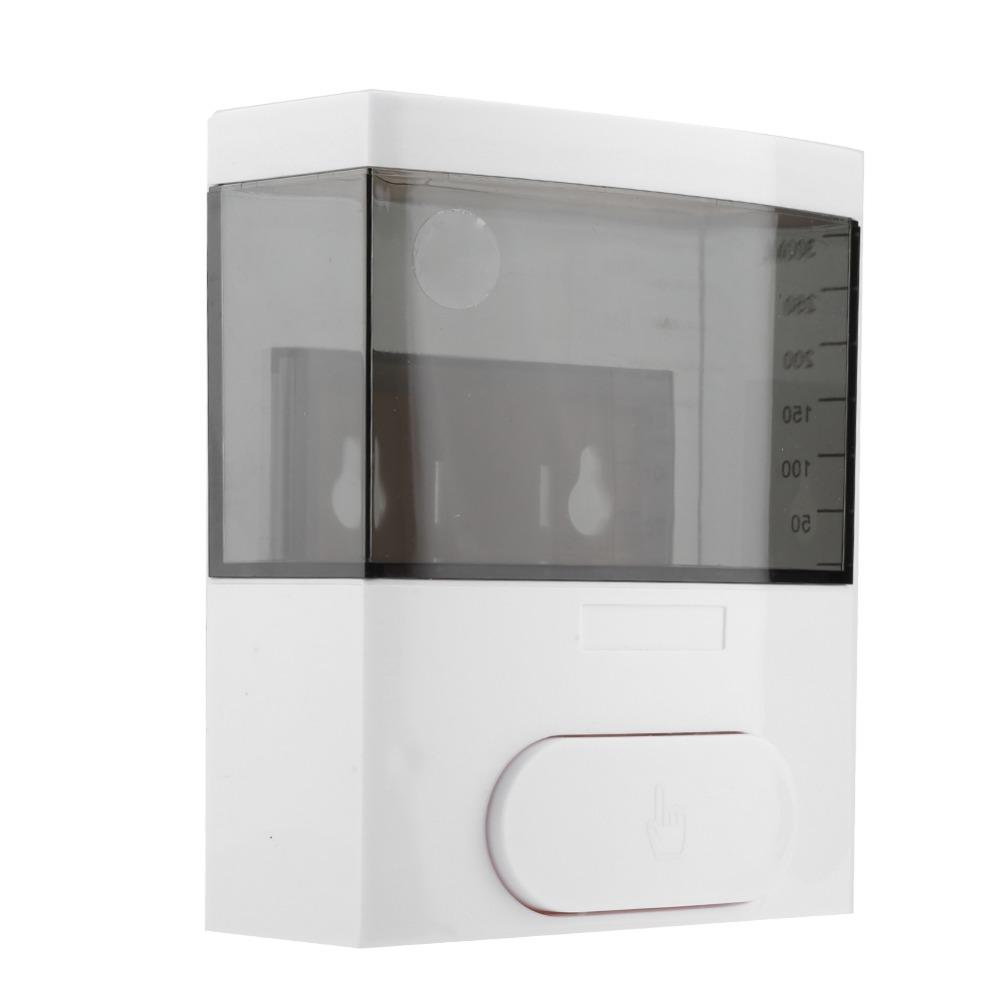 300ml Capacity Soap Dispenser Plastic Lotion Dispenser Restroom Bathroom Kitchen Shower