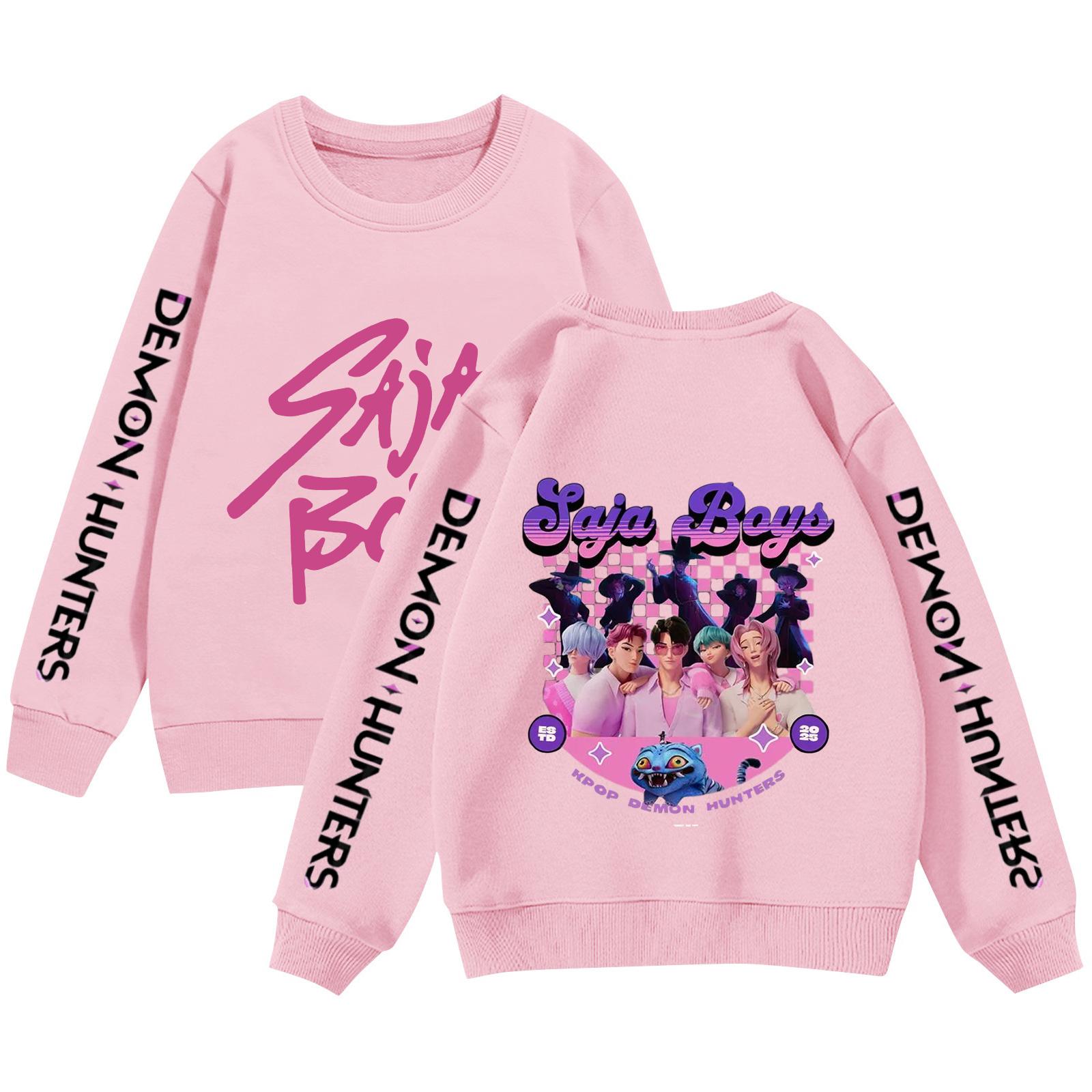 

Kids Sweatshirt Boys Girls Crewneck Sports Sweatshirt Casual Pullover Sweatshirt Sports Shirt 110 рожевий