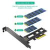 PCIE to NVME Adapter M.2 NVMe To PCIe 3.0 4X Expansion Card Risers with Bracket Card for 2242 2260 2280 M.2 NVME