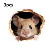 1pc Creative Mouse Hole Wall Sticker, A Cute Mouse Design That Peeks Through A hole, Used for Fun Home Decoration in Living Room
