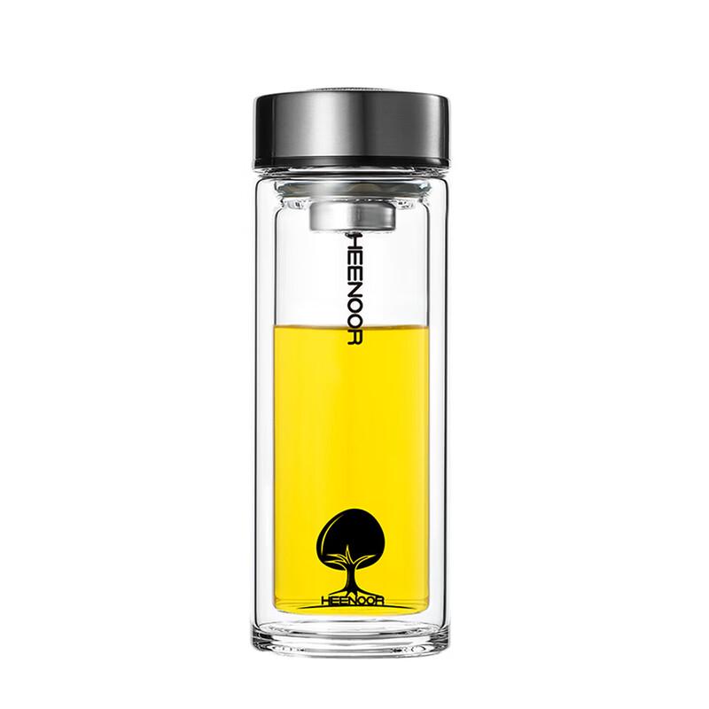 Heenoor XN-6702 Double-Wall Glass Tea Infuser Mug