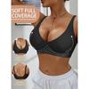 Wire-Free Push-Up Gel Bra, Full Coverage Lift Bra, No Underwire for Small Bust, Beige Nude Hand Washable