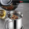 Stainless Steel Oil Strainer Pot Leakproof Oil Storage Container with Fine Filter for Home Kitchen Frying Oil Recycling