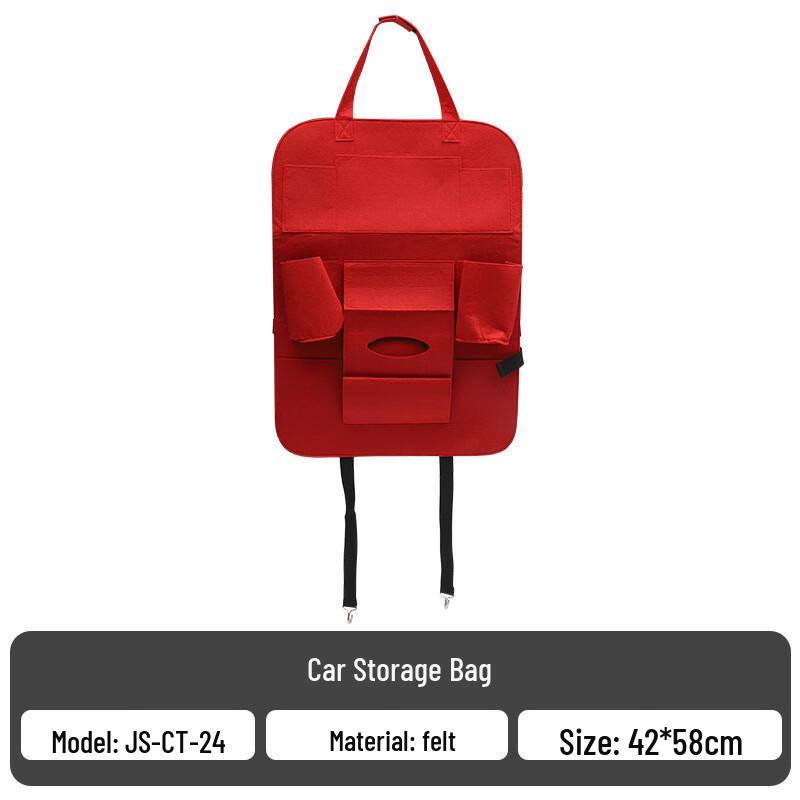 REWELL Car Seat Back Organizer with Anti-Kick Protection