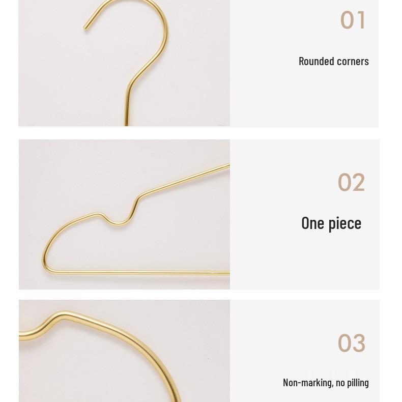 Aluminum Alloy Non-Slip Clothes Hanger, Rust-Proof Drying Rack for Wet & Dry Use