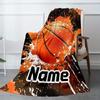 Basketball Enthusiast Customize Your Name Blanket Warm Comfortable And Soft Blankets Are Suitable For Home Lunch Break Blanket Office Sofa Sofa Gift