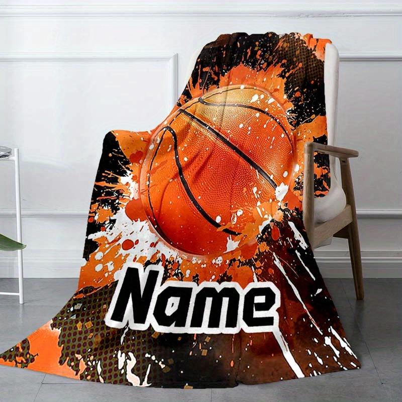 Basketball Enthusiast Customize Your Name Blanket Warm Comfortable And Soft Blankets Are Suitable For Home Lunch Break Blanket Office Sofa Sofa Gift
