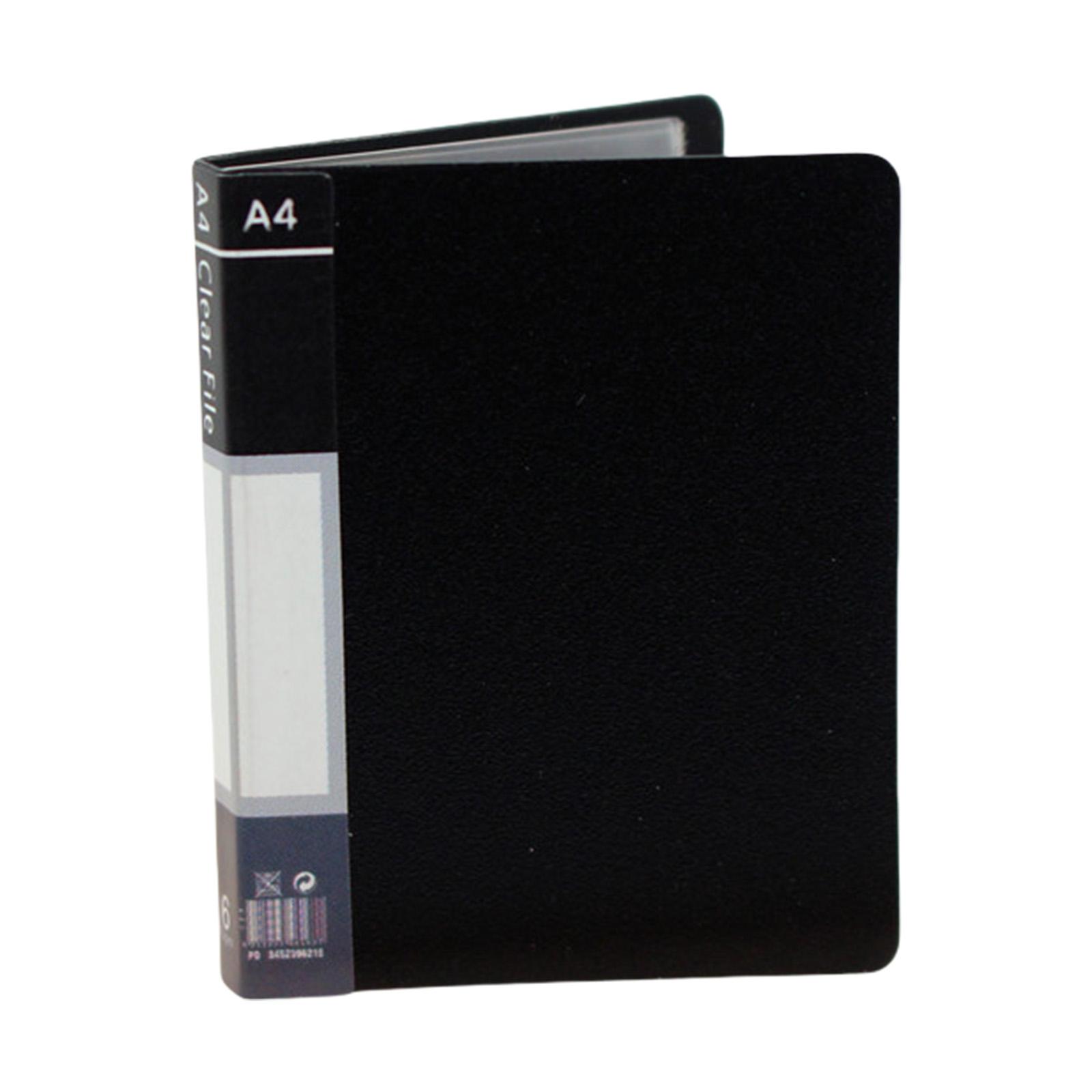 

1:12 Scale Books Folder Pretend-Play Kid Playset School Realistic Dollhouses School Playset Document File чорний