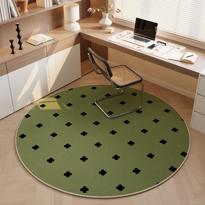 Carpet Living Room Round Dopamine Floor Mat Bedroom Bedside Dirt-Resistant And Easy To Take Care Of Waterproof And Non-Slip Sand Autumn Winter Carpet