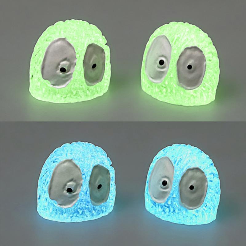 200/5x Luminous Cute Soot Sprite Car Dashboard Decorations Colorful Home Decor Glowing Elf Fairy Garden DIY Ornament Accessories