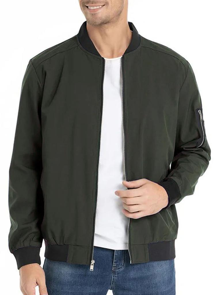 Men's Bomber Jackets Outdoor Casual Basic Classic Jacket Men Streetwear Slim Spring Autumn Baseball Windbreaker