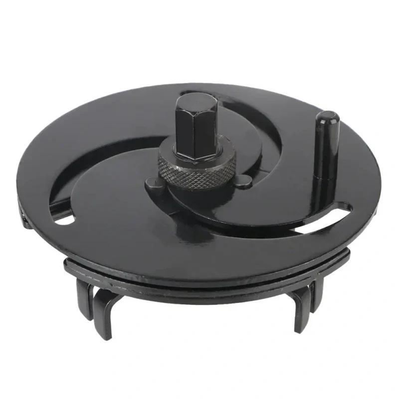 

Регулируемый автомобильный ключ для крышки топливного бака с 3 челюстями Verstellbarer 3-Backen Auto-Kraftstofftankverschluss-Schlüssel чёрный