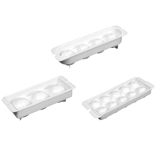 Ice Cube Mold Stacked Design High Space Utilization Food-Grade Silicone Easy Release Large Spherical Ice Tray Slow Melting Cocktail Ice Maker