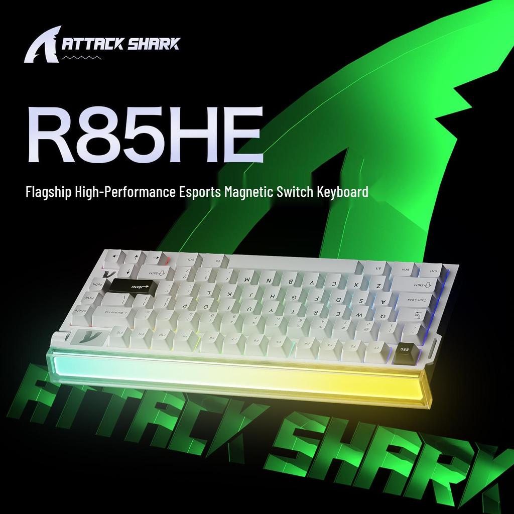Teclado Mecánico con Cable RGB Esports ATTACKSHARK R85HE con Caja de Luz y Baja Latencia