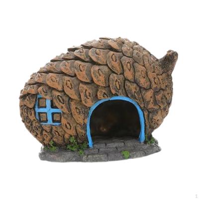 Décor de réservoir de bocal à poissons Cachette Grottes Accessoires Abri de cachette polyvalent solide de petite taille pour
