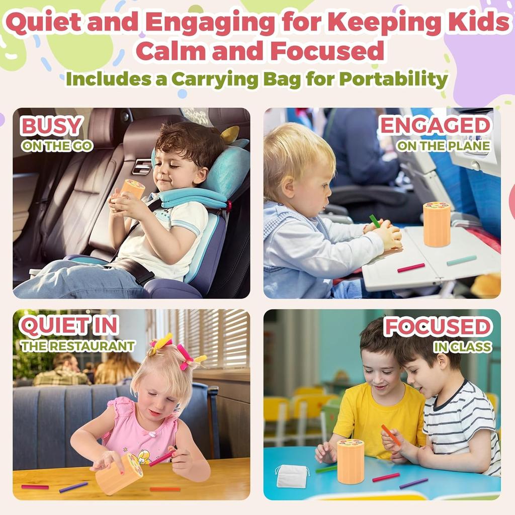 Shape & Color Sorting Montessori Toys for Toddlers 1-3, Soft Silicone Toys, Preschool Activities Matching Game, Educational Toy for Boys and Girls