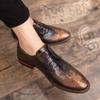 Mode Luxusmarke Krokodilmuster Slipper Herren Schnürschuhe Leder Slip-On Stil Freizeit Lederschuhe Dicke Sohle Mokassin Hohe Qualität