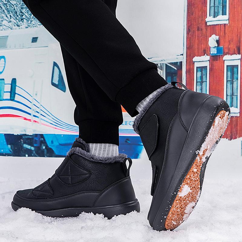 TUINANLE Women's Soft Bottom Non-Slip Velvety Winter Boots - Warm Old Beijing Style Snow Boots Men Cotton Shoes
