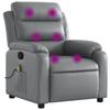 VidaXL Reclining Massage Armchair, Relaxation Chair with Footrest, Seat with Backrest and Armrests Living Room, 373496