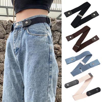 1PC Buckle-free Elastic Invisible Belt Elastic Waistband Without Buckle