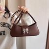 Chic French Bow Design Fashionable Summer Shoulder Bag Trendy Crossbody Purse