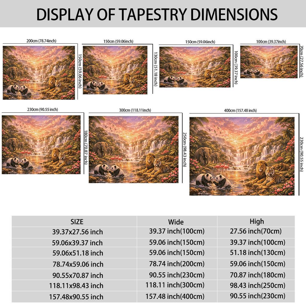1pc Flamingo Animal Print Tapestry Living Room Wall Art Decoration Background Cloth Machine Washable Space Pendant