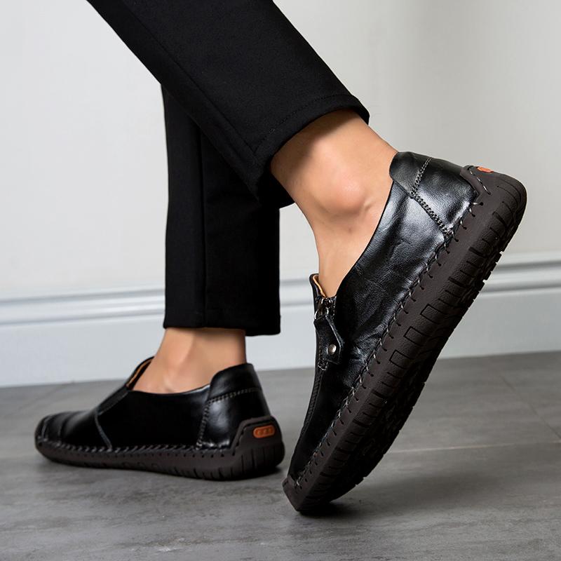 Men's Leather Shoes Men Spring Summer Casual Shoes High-end Light Luxury Board Shoes Fashion Sneakers