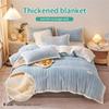 Winter Thick Duvet Cover Blankets Double Sided Kids Adults Quilt Cover Fleece Soft Warm Sofa Cover Bedspread