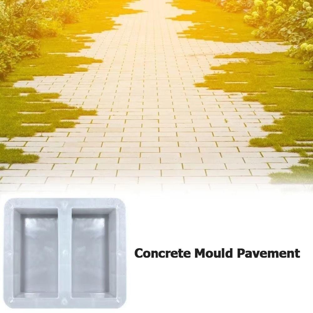 1Pcs Reusable Paving Brick Mould 20x10cm Concrete Path Maker Mold  For Lawn Patio Yard Garden