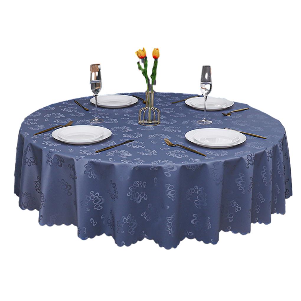 PU Waterproof And Tear-resistant Round Tablecloth For Cleaning Waterproof And Oil Resistant off-white 120cm