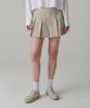 MUSINSA STANDARD WOMAN Women'S Cotton Pleated Mini Skirt [Beige]