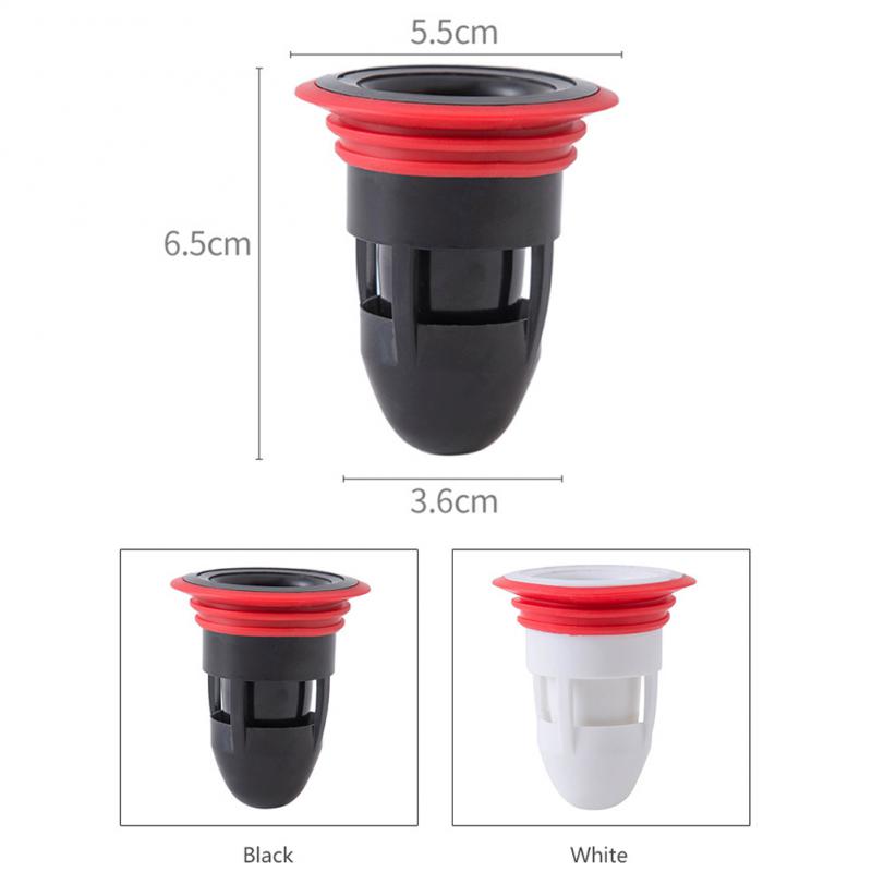 1/2pc Bath Shower Floor Strainer Cover Plug Trap Silicone Anti-odor Sink Bathroom Water Drain Filter Insect Prevention Deodorant
