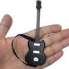 Miniature Guitar Model For Dollhouse 1/12 Scale High Detail Plastic Music Instrument Figurine Dollhouse Decoration