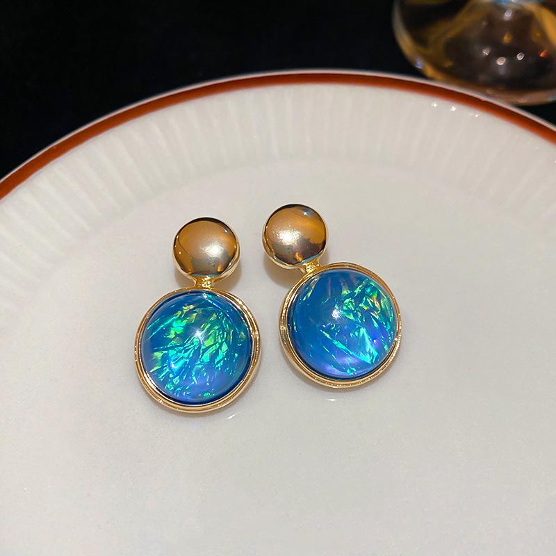 Super fairy pink flower love fringed earrings versatile temperament earrings light luxury earrings women