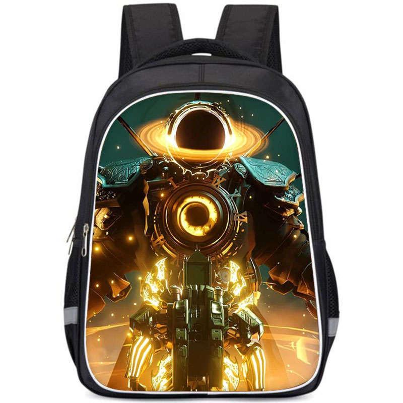 Cartoon Anime Themed Large Capacity Double Layer Backpack For Boys In Oxford Fabric