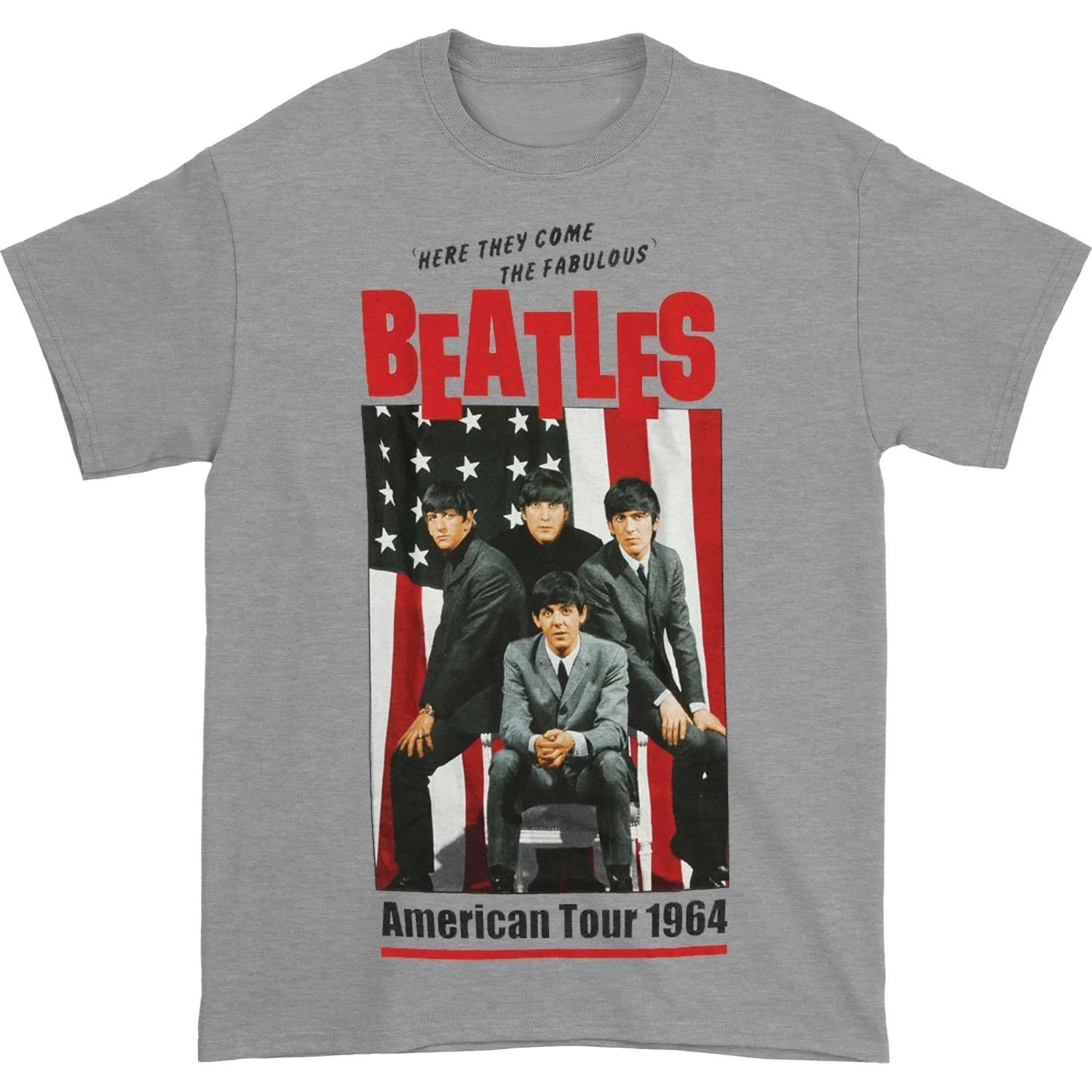 

Beatles American Tour 1964 Slim Fit T-shirt High-end Luxury Is for Both Men and Women Top Y2k 2026 Summer 4XL
