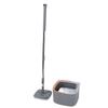Mop Bucket Set with 2 Pieces Cloth 360 Degree Rotating Microfiber Mop Tool Dry and Wet Floor Mopping