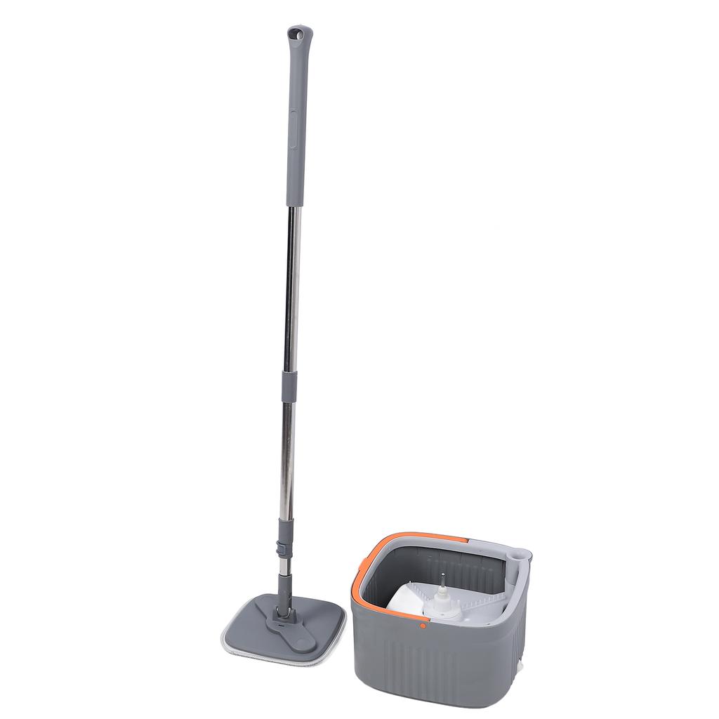 Mop Bucket Set with 2 Pieces Cloth 360 Degree Rotating Microfiber Mop Tool Dry and Wet Floor Mopping