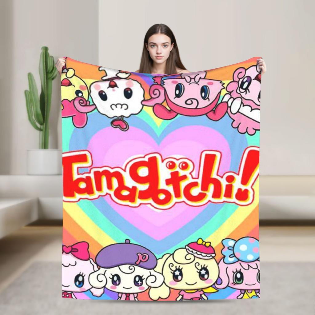 Tamagotchis Flannel Blankets  Funny Throw Blanket for  Sofa Bedding Lounge 200x150cm Quilt
