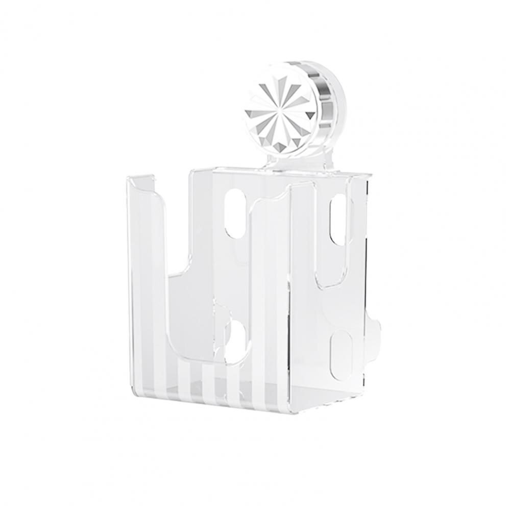 U-shaped Opening Tissue Container Transparent Suction Cup Wall Mount Wipes Storage Box Strong Load-bearing Bathroom Dispenser