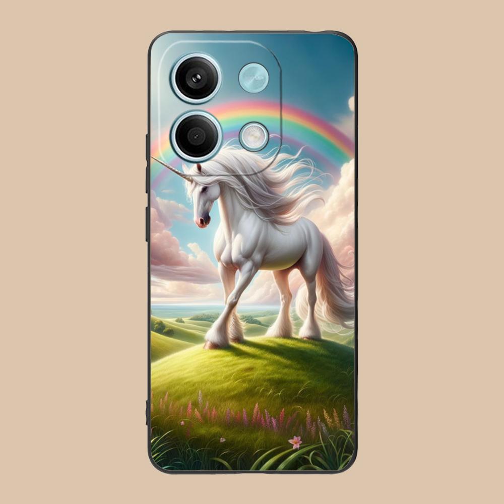Fantasy Einhorn Handyhülle für Xiaomi 15 14 13 12 Mi 11 T Ultra Lite Pro S X 5G Bunte Druckabdeckung Luxus Smartphone