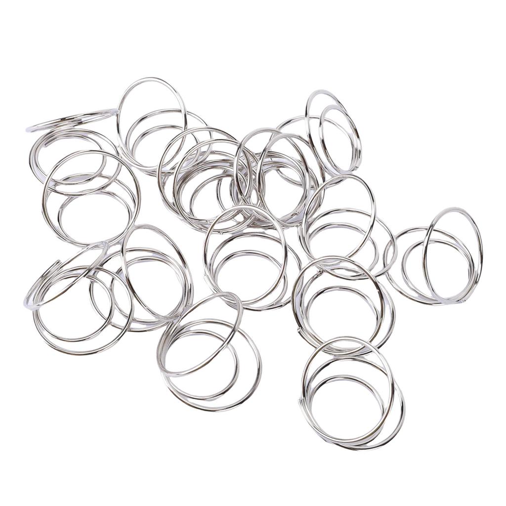 50Pcs Place Card Holder Round Shape Table Number Name Card Display Stand Metal Photo Clamp for Wedding