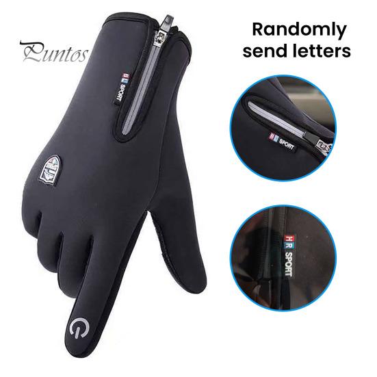 Waterproof Winter Gloves Thermal Windproof Cycling Fleece Lined Touch Screen Warm Finger with Non-Slip Palm for Men Women Skiing Driving Hiking