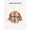 French Arielle De Pinto New Autumn Collection Girls' Floral Shirt Fashionable Little Girl Top Stylish