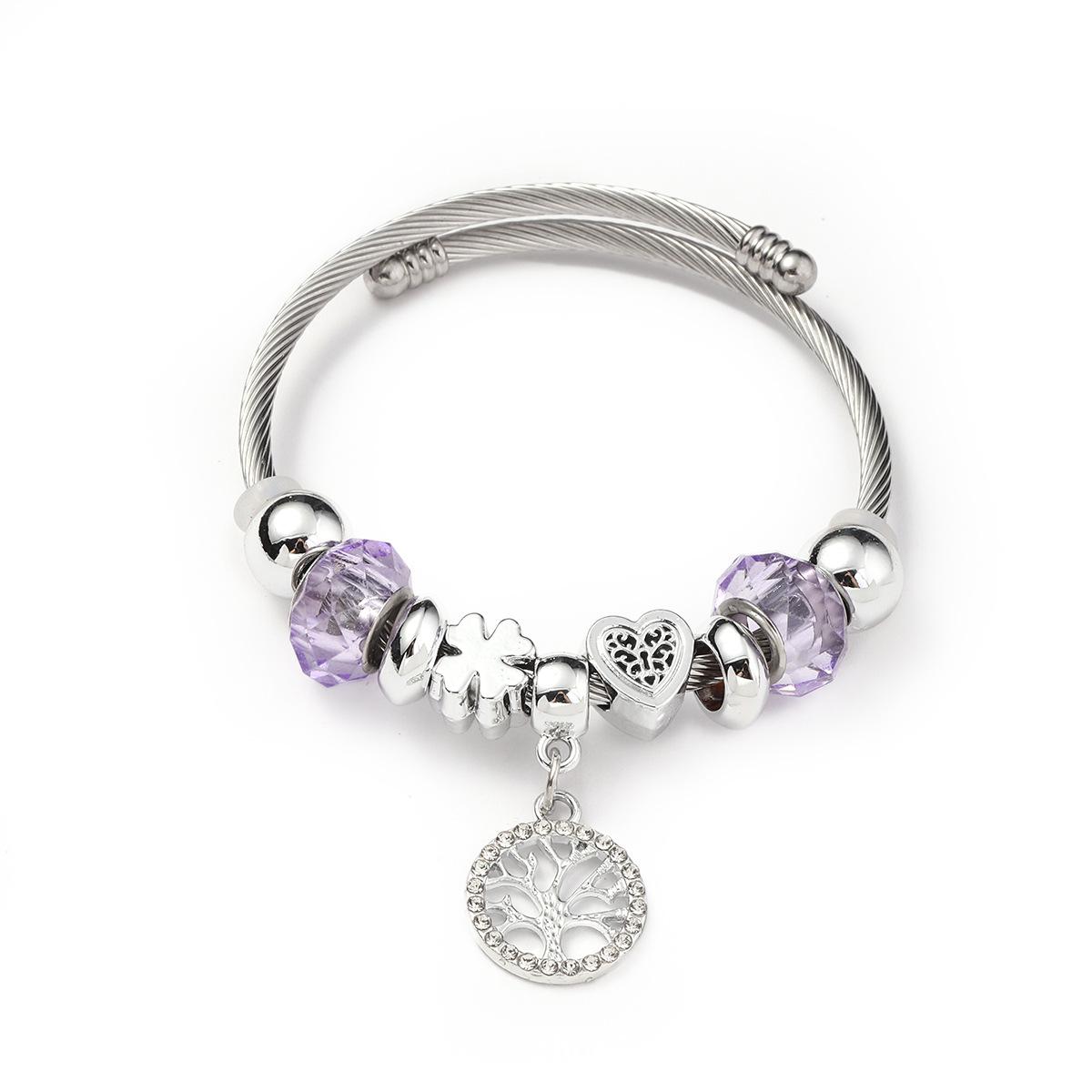Exquisite Minimalist Tree of Life Pendant Bracelet - Women s Korean Style Light Luxury Jewelry