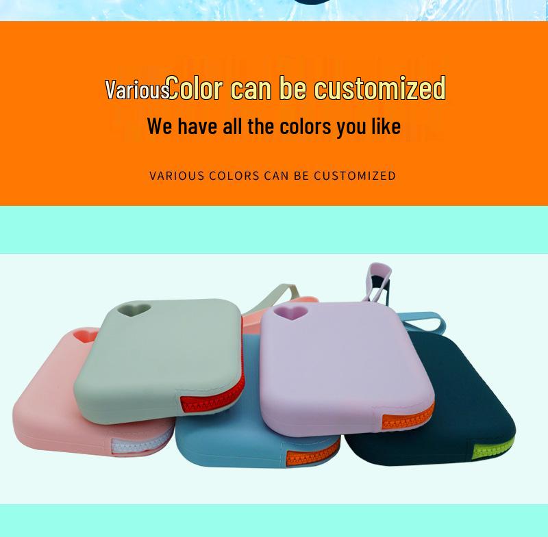 Silicone Coin Purse & Waterproof Storage Bag for Card, Key, or Pet Snacks