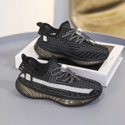 2024 inverno malha novo antiderrapante sapatos de coco meninos confortável respirável fino versátil sapatos tendência da moda esportes