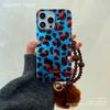 Applicable To Apple 16promax Leopard Polka Dot Phone Case IPhone 13 Bracelet New Style Lanyard Protection Case
