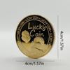 1pc, Lucky Coin, Each Petal On The Shamrock, This Brings A Wish Your Way, Good Health, Good Luck, And Happiness For Every Day
