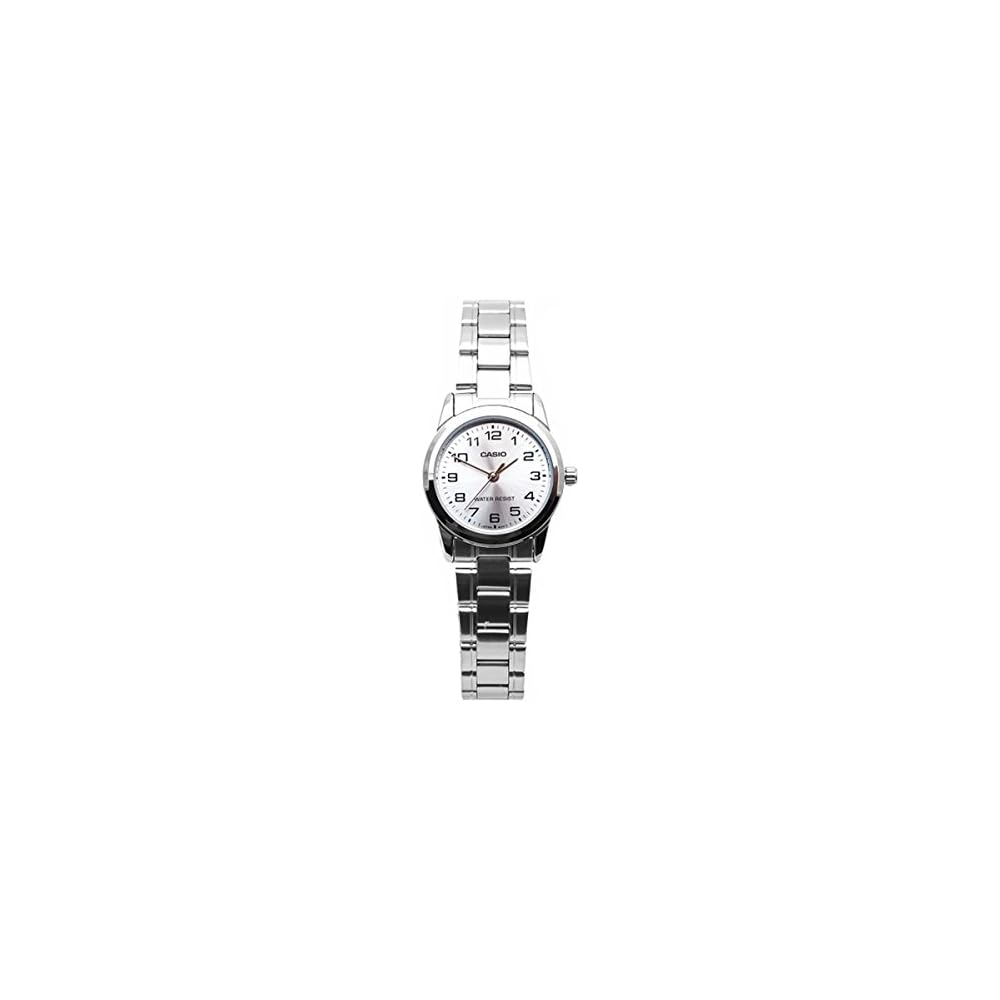 Casio Standard Analogue Ladies Watch LTP-V001D-7B Silver Stainless Steel Water Resistant